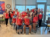 GEO EPIC Volunteers Create Blanket & Bear Hug Packages